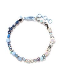 J.Crew | Blue Mixed Stone Necklace | Lyst