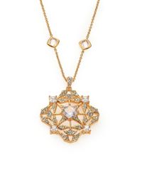 Adriana Orsini | Metallic Kaleidoscope Crystal Pendant Station Necklace | Lyst