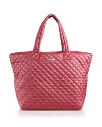 MZ Wallace | Red Metro Quilted Tote | Lyst