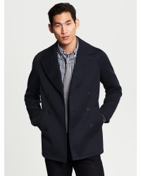 banana republic peacoat mens