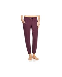 Midnight By Carole Hochman | Purple French Terry Crop Lounge Pants | Lyst