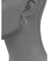 Ippolita | Metallic Stella Diamond & Sterling Silver Medium Oval Drop Earrings | Lyst