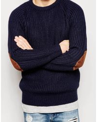 Mens Crew Neck Chunky Cable Knit Jumper Pullover Winter Sweater by Brave Soul 