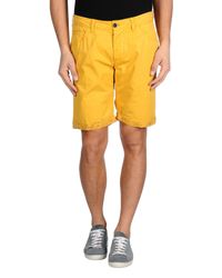 Myths Yellow Bermuda Shorts for men