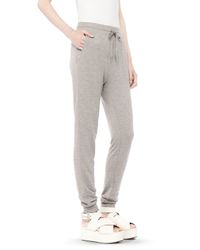 Alexander Wang Gray Lightweight French Terry Sweatpants