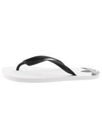 adidas Rubber Originals Adi Sun Flip Flops in White for Men - Lyst