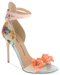 chinese laundry flower heeled sandal