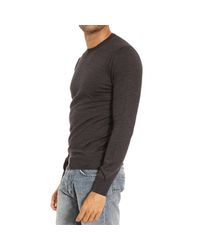 Paolo Pecora | Gray Sweater Crewneck Wool Basic for Men | Lyst