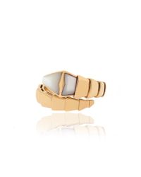 BVLGARI - Pink Âserpentiâ Snake Ring - Lyst