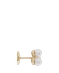 Yvonne Léon | Metallic Akoya Pearls Stud Earring | Lyst