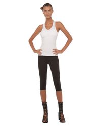 Norma Kamali | White Racer Active Tank | Lyst