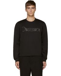 Calvin Klein Black Obsession Sweatshirt for Men - Lyst