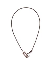 Eddie Borgo | Brown Hook Lariat Necklace for Men | Lyst