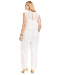 spense illusion jumpsuit sleeveless plus browse stores