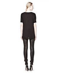 Alexander Wang | Black Classic Tee With Pocket | Lyst