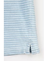 Velvet By Graham & Spencer Blue Adler Sun-faded Stripe Pocket Tee for men