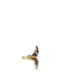 Erickson Beamon | Multicolor 'lady Of The Lake' Swarovski Crystal Swirl Ring | Lyst
