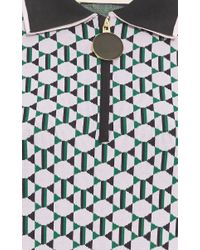 Marni Pink Magi Jacquard Zip Polo