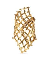 Erickson Beamon | Metallic 'heart Of Gold' Gauzy Crystal Cuff | Lyst