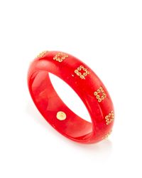Mark Davis | Red Yellow Sapphire Bakelite Bangle | Lyst