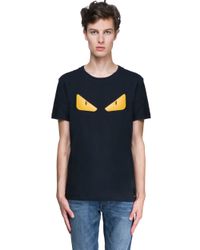 Fendi Black Monster T-shirt for men