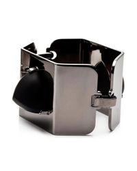 Eddie Borgo | Metallic Gunmetal Pyramid Cuff | Lyst