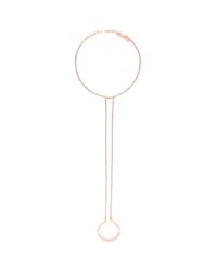 Maria Black | Pink 'nomi' Rose Gold Plated Sterling Silver Ring Link Bracelet | Lyst