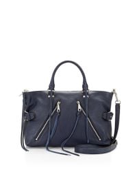 Rebecca Minkoff | Blue Large Moto Satchel | Lyst