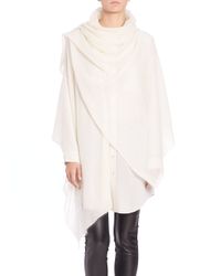 Eileen Fisher | White Airy Knit Wrap | Lyst
