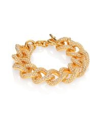 Michael Kors | Metallic Brilliance Statement Pavé Toggle Bracelet/Goldtone | Lyst