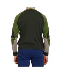 Armani Jeans | Green Sweater Knit Crew-neck Multicolor for Men | Lyst