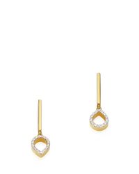 Monica Vinader | Metallic Mini Naida Diamond Earrings | Lyst
