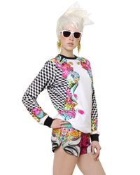 Manish Arora | White Printed Cotton Fleece Sweatshirt | Lyst