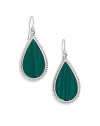 Eddie Borgo | Metallic Malachite Studded Teardrop Earrings | Lyst