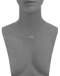 Kwiat | Elements Diamond & 18k White Gold Infinity Pendant Necklace | Lyst