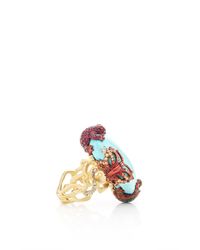 Lydia Courteille | Multicolor One Of A Kind Turquoise Ring | Lyst