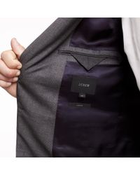J.Crew | Gray Ludlow Two-button Suit Jacket with Double-vented Back in Glen Plaid Italian Wool for Men | Lyst