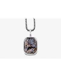 Tateossian | Metallic Vintage Skeleton Movement Necklace In Silver for Men | Lyst