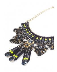 Matthew Williamson | Black Clustered Jewel Necklace | Lyst
