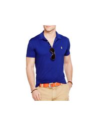Polo Ralph Lauren | Blue Performance Polo Shirt - Regular Fit for Men | Lyst