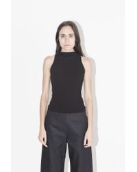 David Michael - Black Knit Rib Helix Top - Lyst