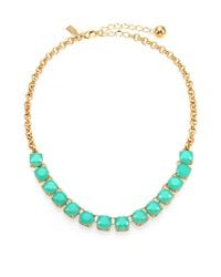 kate spade new york | Blue Squared Away Necklace | Lyst