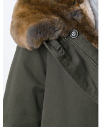 rabbit fur lined parka
