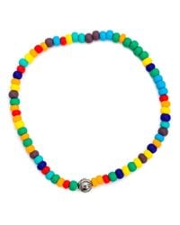 Luis Morais | Blue Evil Eye Lozenge Beaded Bracelet | Lyst