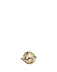 Lulu Frost | Metallic 'oleander' Caged Glass Pearl Ring | Lyst