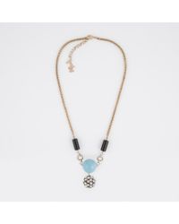 Paul Smith | Metallic Diamante Ball Pendant Necklace | Lyst