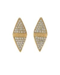 Melinda Maria - Metallic Chloe Pave Studs - Lyst