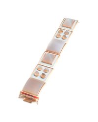 Eddie Borgo | Metallic Rose Goldplated Enamel and Agate Bracelet | Lyst