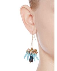Scho | Blue Onyx Plate Glass Bead Earrings | Lyst