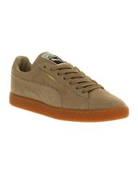 puma suede khaki